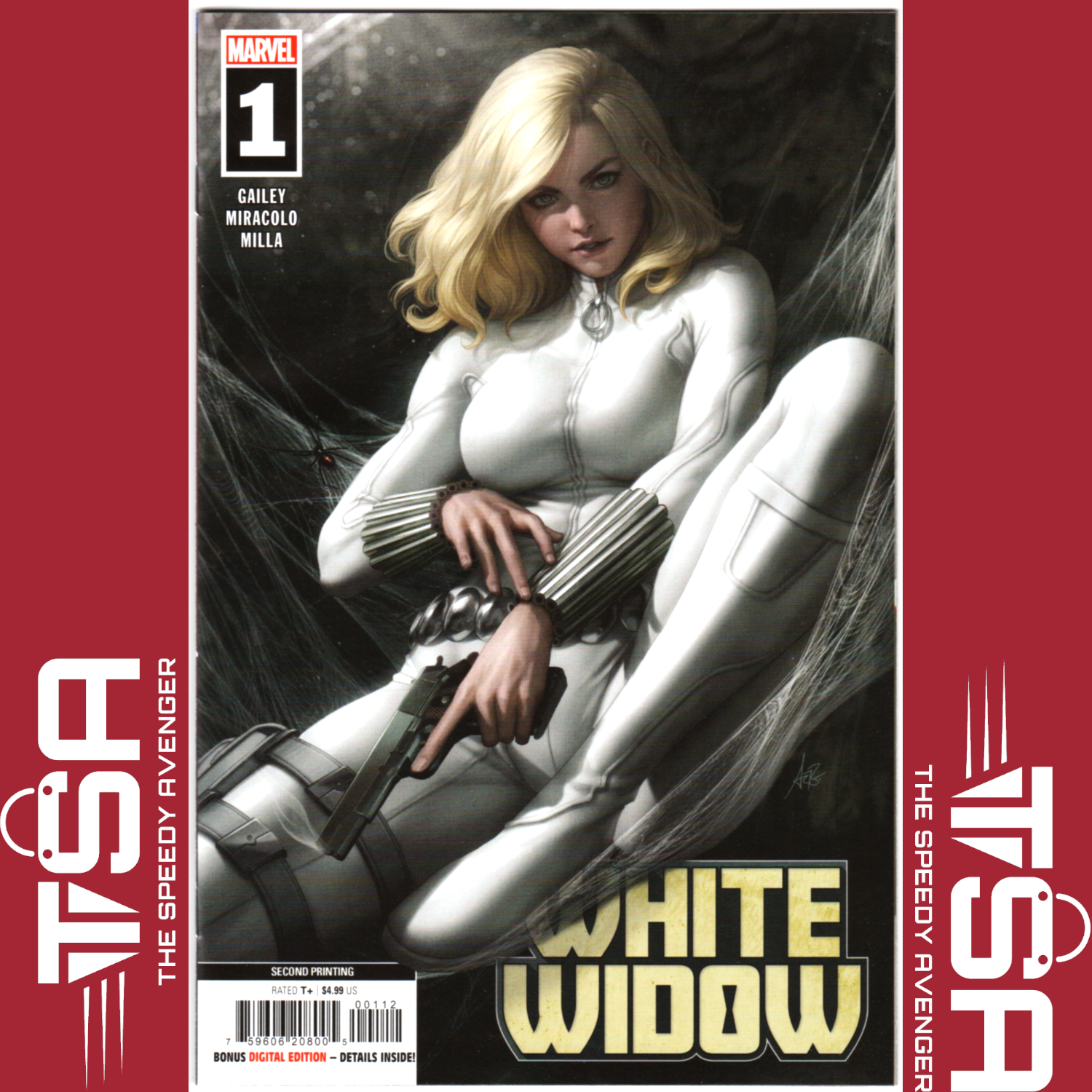WHITE WIDOW #1 Stanley 'Artgerm' Lau 2nd Printing Variant 2024 Marvel Comics