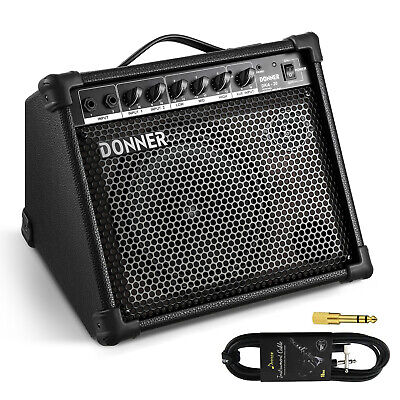   Donner Piano Keyboard Amplifier 20W Electric Guitar Electronic Drum Amp