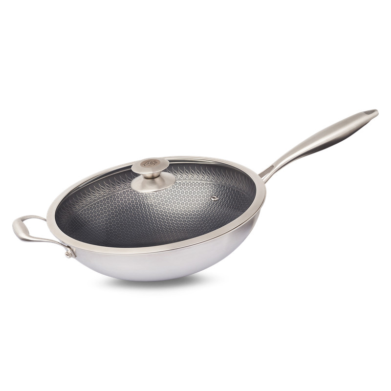 Reishunger Premium Wok Aus Edelstahl - 32 Cm Durchmesser - SpÃ¼Lmaschinengeeignet