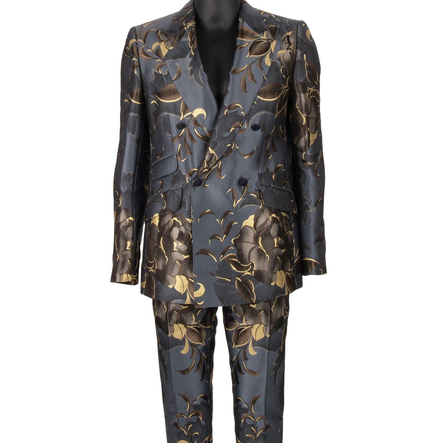 DOLCE & GABBANA SICILIA Flower Jacquard Suit Jacket Blazer