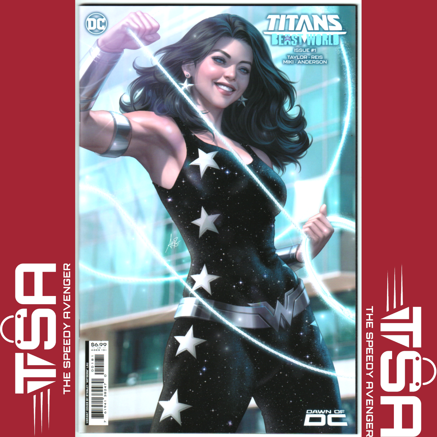 TITANS BEAST WORLD #1 Stanley 'Artgerm' Lau Variant Wonder Girl 2023 DC Comics