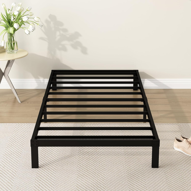 S Heavy Duty Low Profile Metal Platform No Box Spring Neede