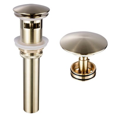 Drenaje Emergente Del Fregadero Del Lavabo Del Bano De Laton Dorado