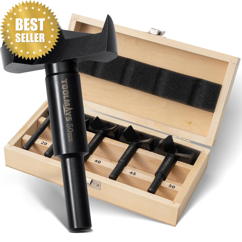 Forstner Drill Bit Set 5PCS Wood Drill Bits Ø 20/35/40/45/50Mm, 90Mm in Length W