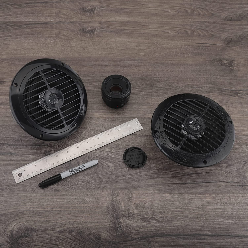 Pyle 6.5 Inch Dual Marine Speakers - 2 Way Waterproof and Weather Resistant