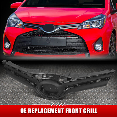 Для 15-17 хэтчбеков Toyota Yaris в стиле OE Передняя верхняя решетка радиатора с эмблемой