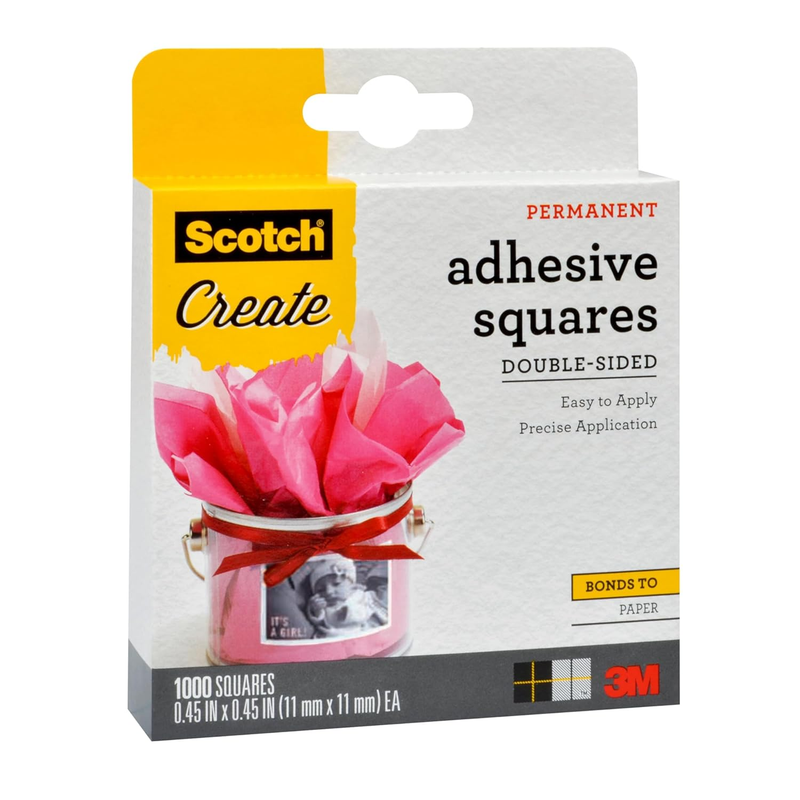 009-1000-CFT Photo Splits Double-Sided Adhesive Mounting Squares, 0.45 by 0.45-I