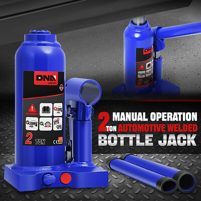 2 тонны (4409,2 фунта) Руководство по ремонту автомобилей Auto Гидравлический сварной домкрат для бутылок синего цвета