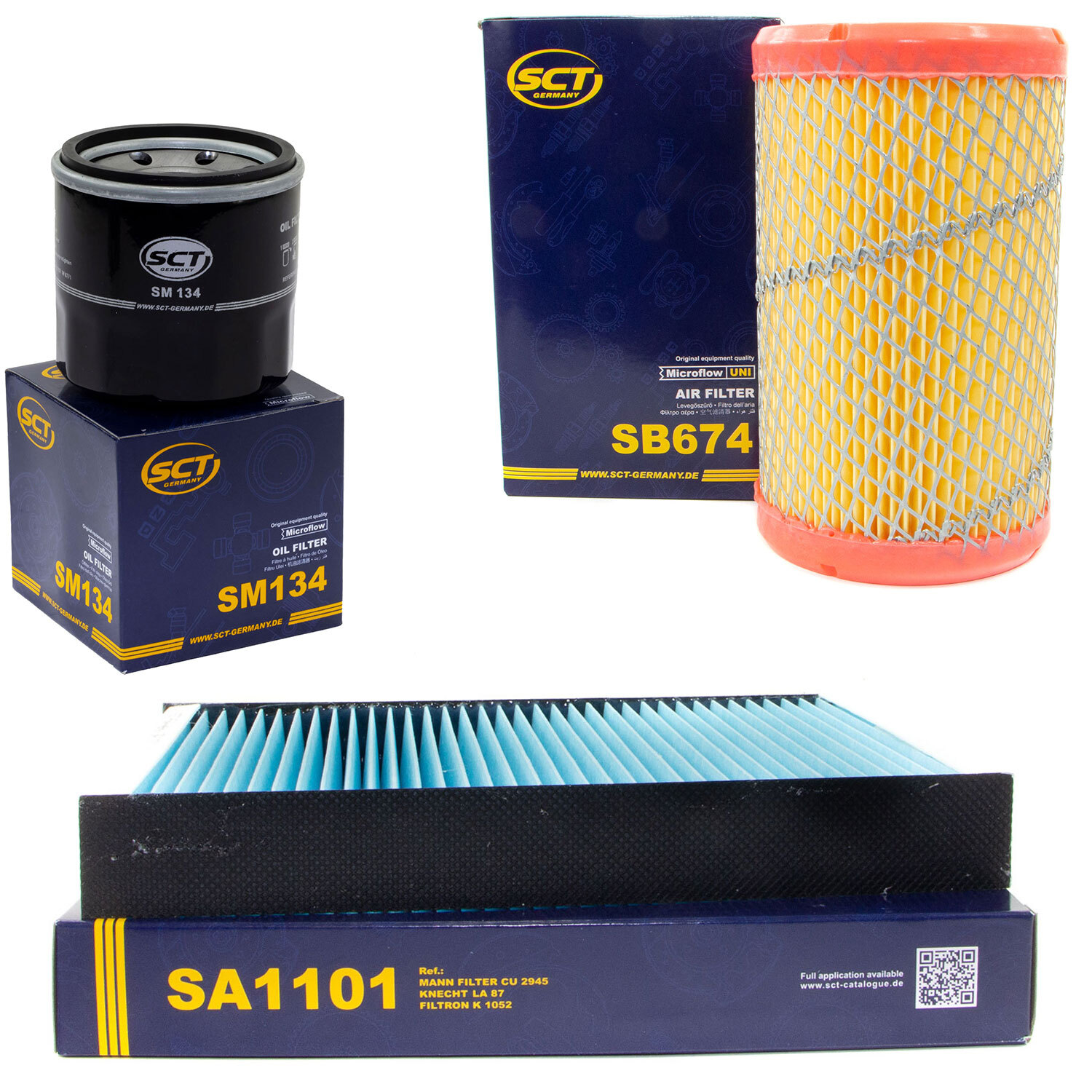 Package d'inspection Filterset SCT pour Renault Kangoo Clio II 1,2 58 PS 60 PS 