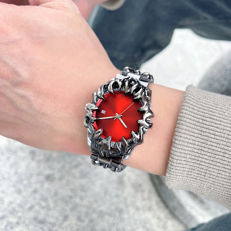 腕時計 Alabaster style watch y2k Alabaster Style Retro Y2K Claw Watch for Fashion-Forward