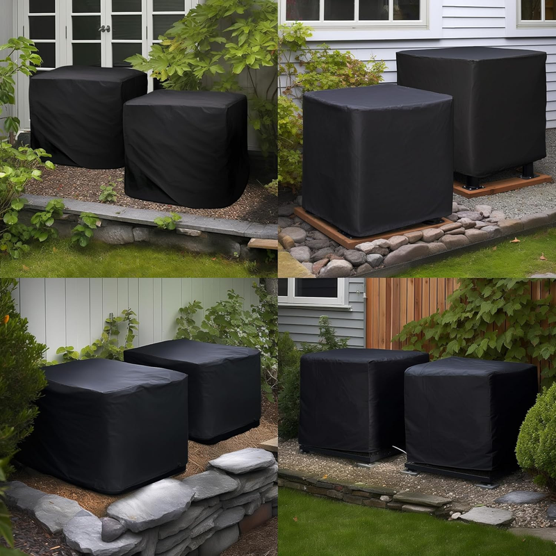 Air Conditioner Cover, Square Air Conditioner Covers 210D for A/C Winter Waterpr