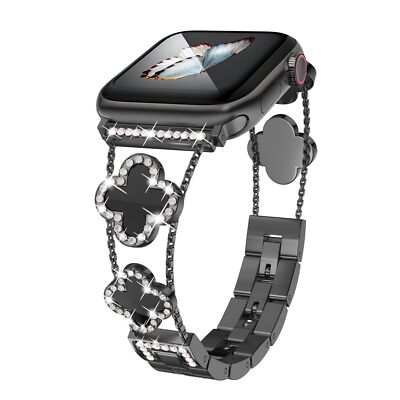 For Apple Watch Series 9 8 7 6 Bling Diamond Bracelet Band Strap 38/45/49mm