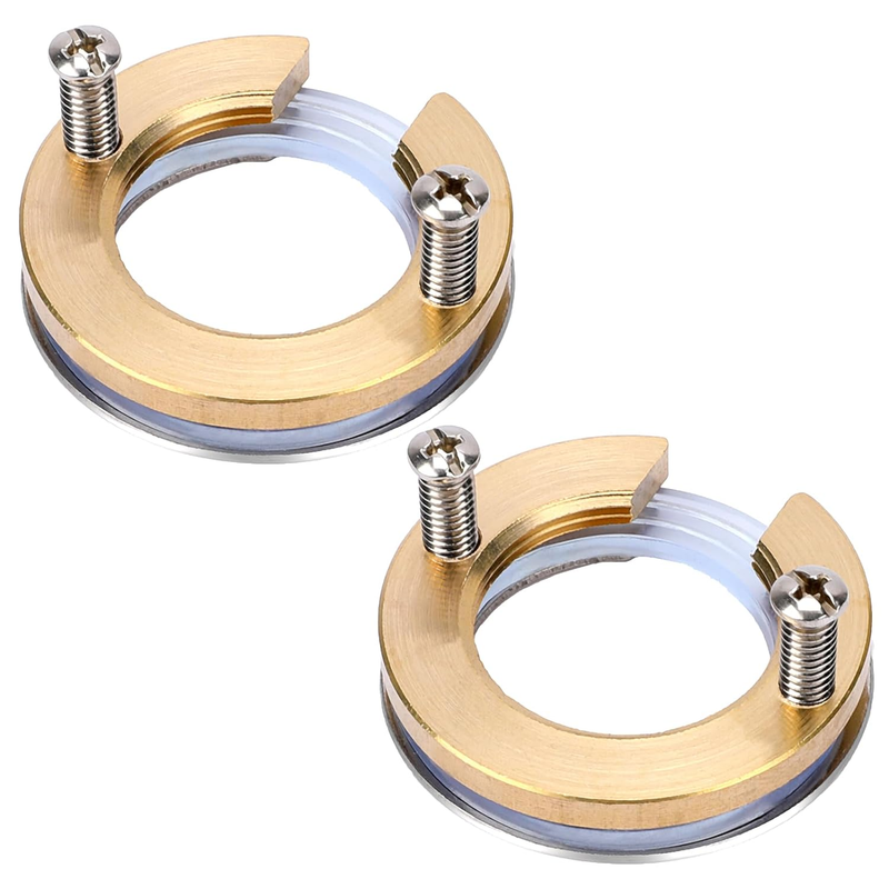 2 Pack Brass Kitchen Faucet Fixing Nut C Type Antiloosing Lock Nut Cap Faucet Ac