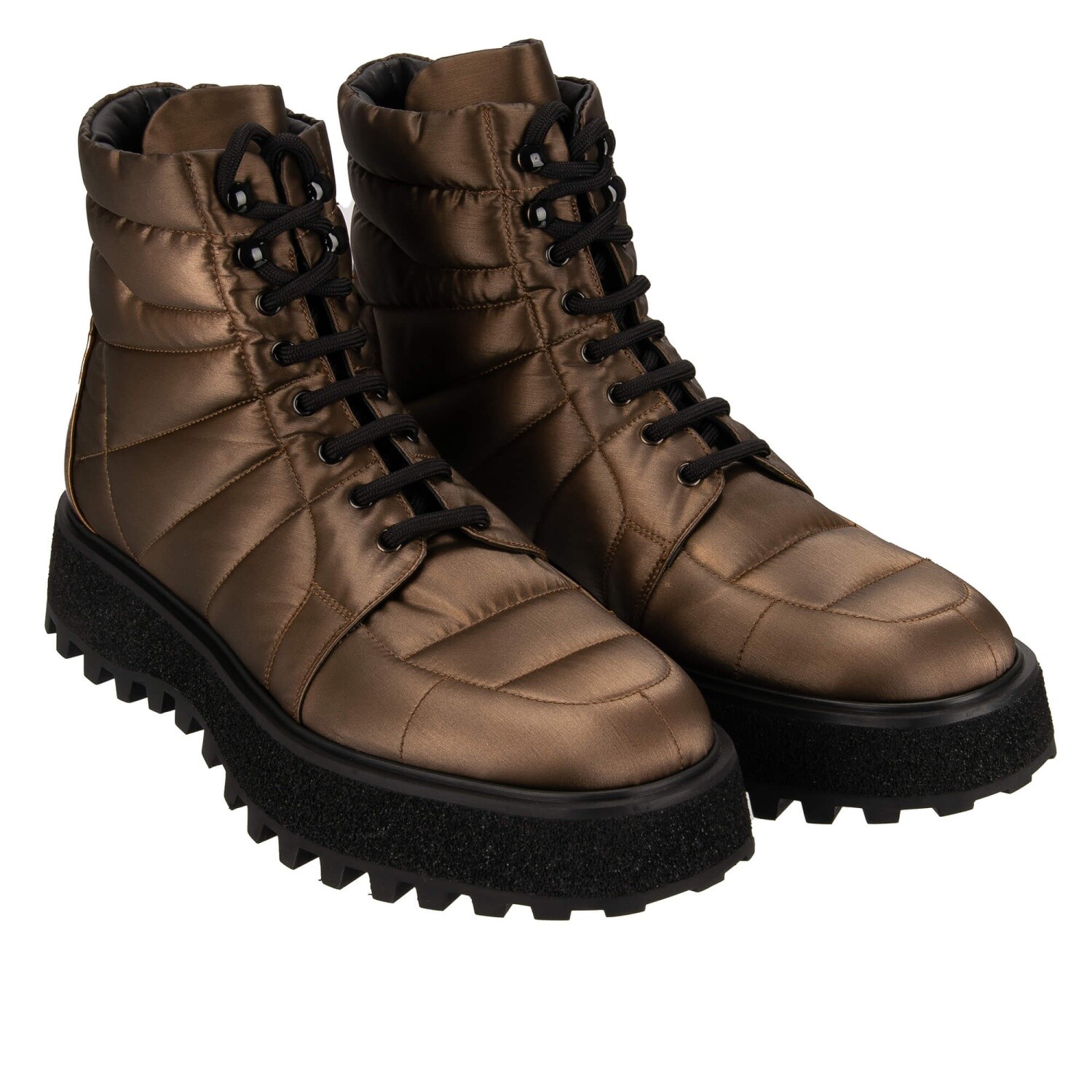 

DOLCE - GABBANA DG Logo Plateau Ботинки Плато Туфли MICHELANGELO Bronze 12885, Коричневый