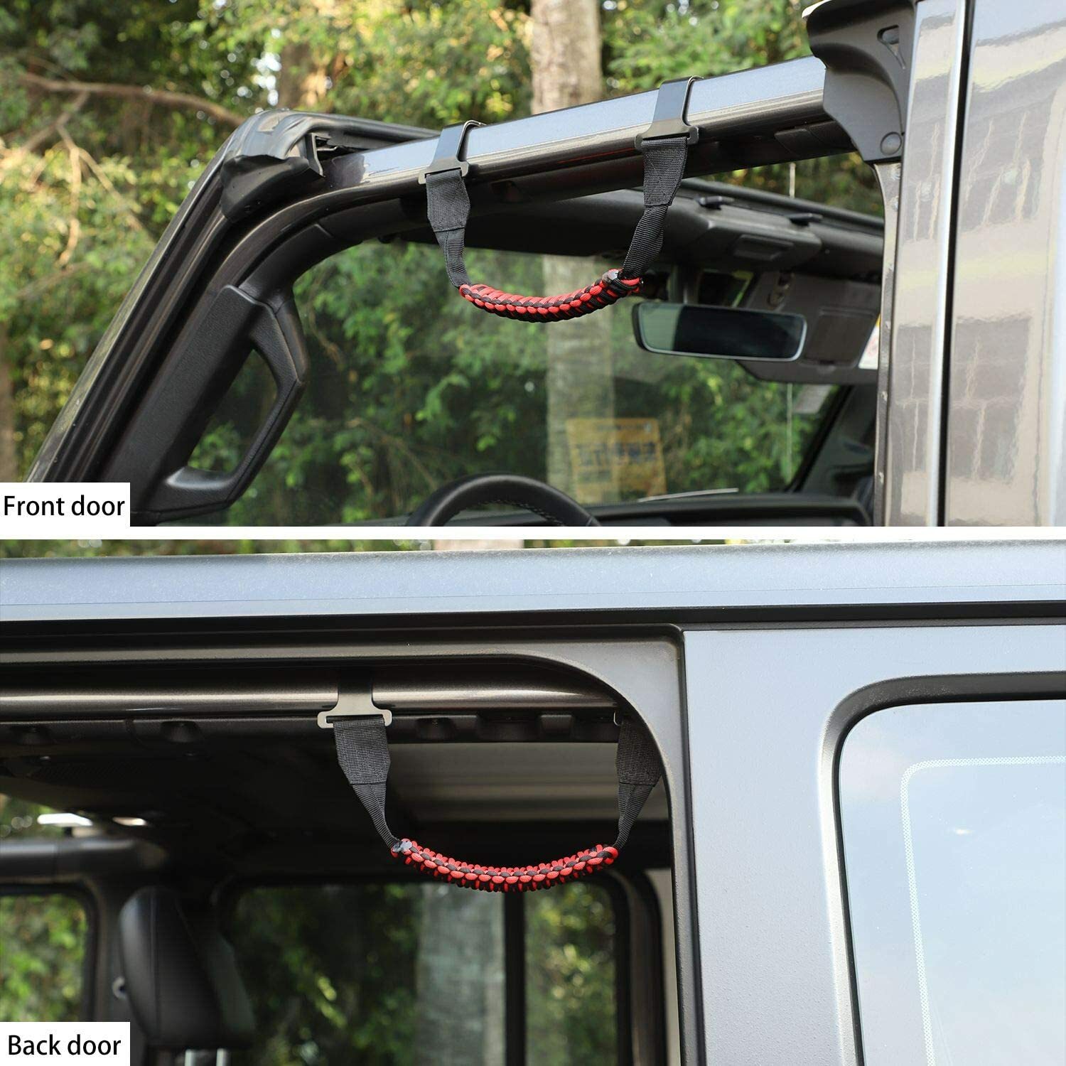For JL Grab Handles Front & Rear Grab Bars Handle for 20182020 Jeep