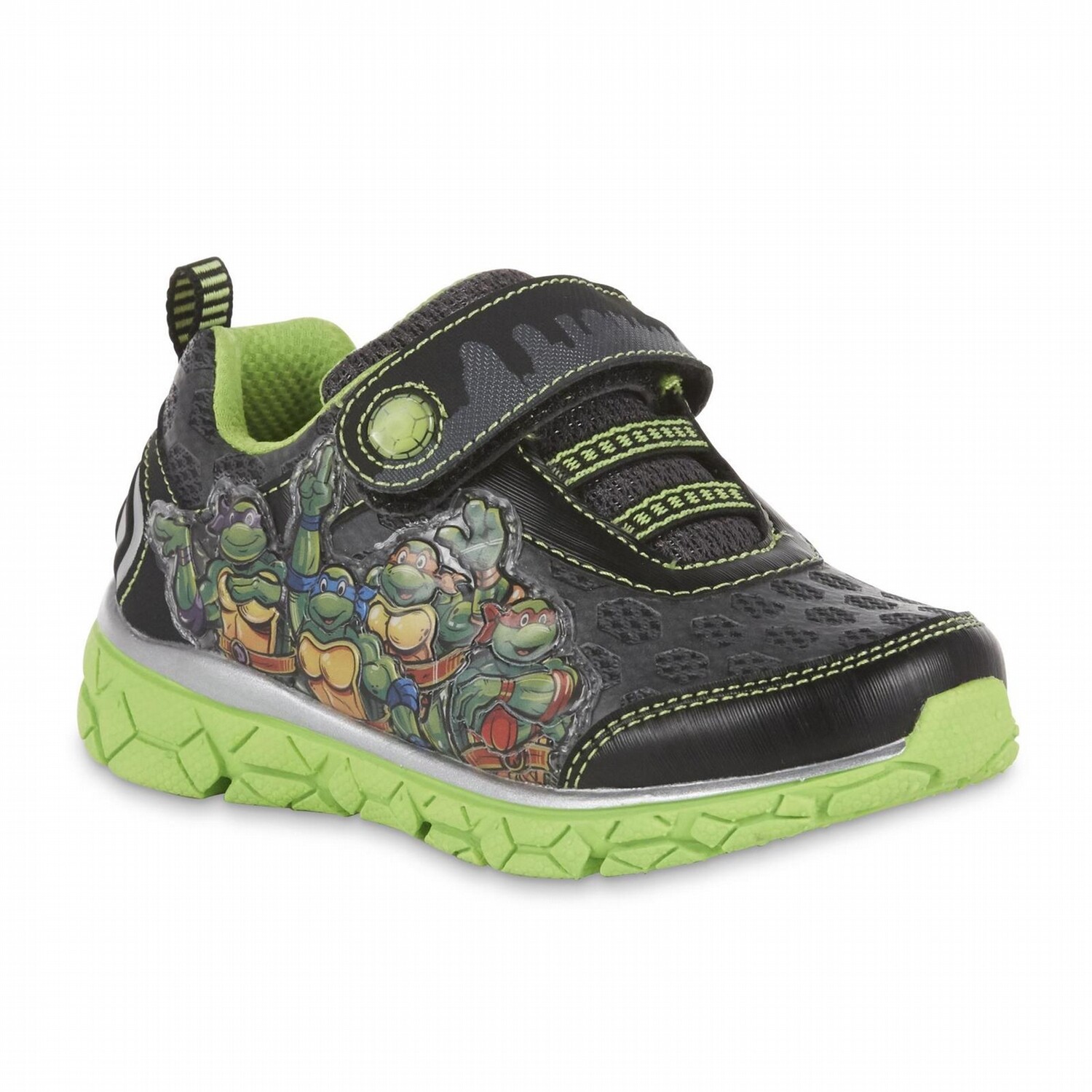 TMNT2 タートルズ Teenage Mutant Ninja Turtle Toddler Boys Light Up Shoes Size