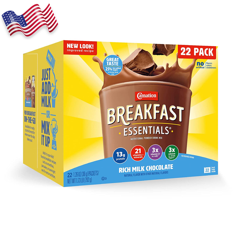 Carnation Breakfast Essentials Powder Drink Rich Milk Mix 1.