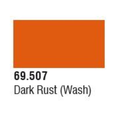 Vallejo Mecha Weathering Dark Rust Wash (17mL) New