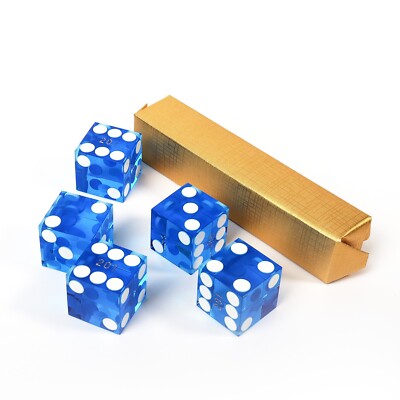 19mm Casino Craps Dice with Serial Numbers. RPG/Dice Stacking/Yahtzee Dice Games