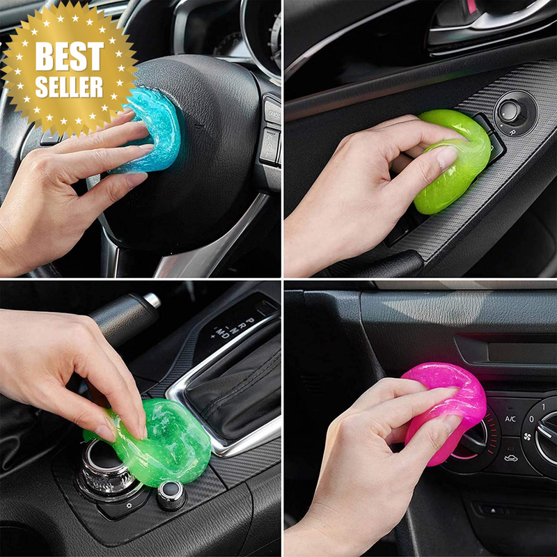 4 Pack Cleaning Gel Universal Dust Cleaner for PC Keyboard Cleaning Car Detailin