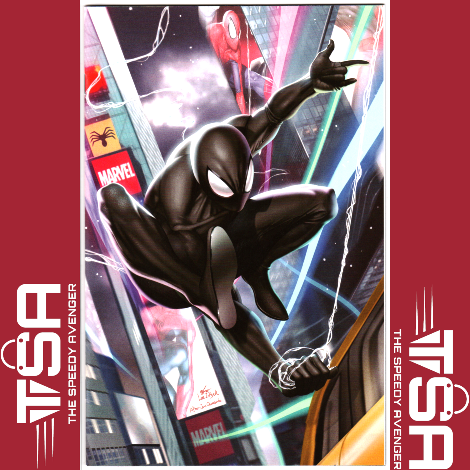 ULTIMATE SPIDER-MAN #1 (Vol 2) InHyuk Lee 4th Printing Virgin Black Suit Variant