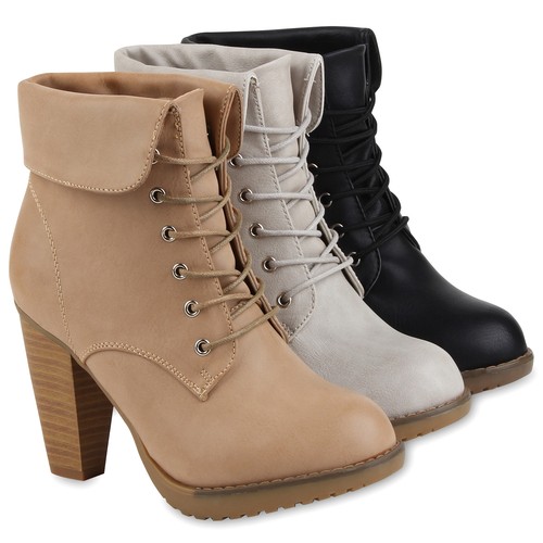 Blockabsatz Damen Stiefelette Pumps Schnürer Boots 95414 36 41 Schuhe Blockabsatz Damen Stiefelette Pumps Schnürer Boots 95414 36 41 Schuhe