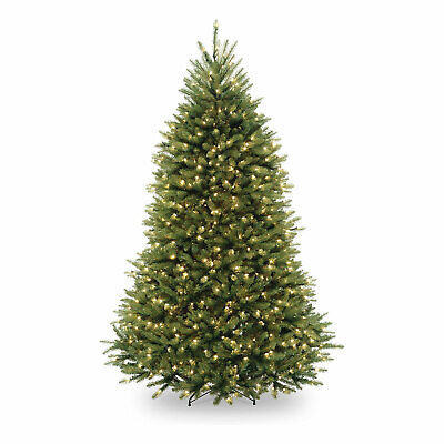 National Tree Company 6.5 Foot Pre-Lit Dunhill Fir Artificial Christmas Tree 