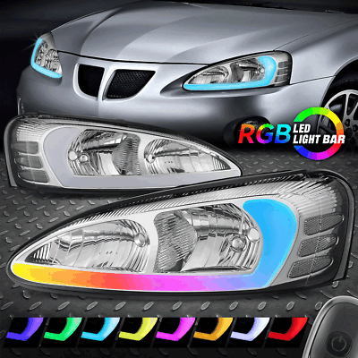 [Последовательный анимированный запуск RGB LED DRL] Для хромированных фар Гран-при 04-08