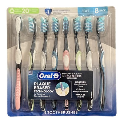 Ручная зубная щетка Oral-B ProHealth Advanced, 8 штук (мягкая)