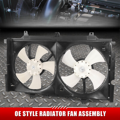 Для 89-94 Nissan Maxima OE Style Пластиковый белый вентилятор радиатора охлаждения в сборе