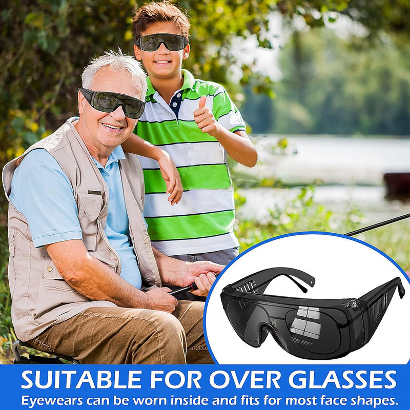 Safety Glasses over Eyeglasses Anti-Fog, ANSI Z87.1 Safety Goggles Eye Protectio