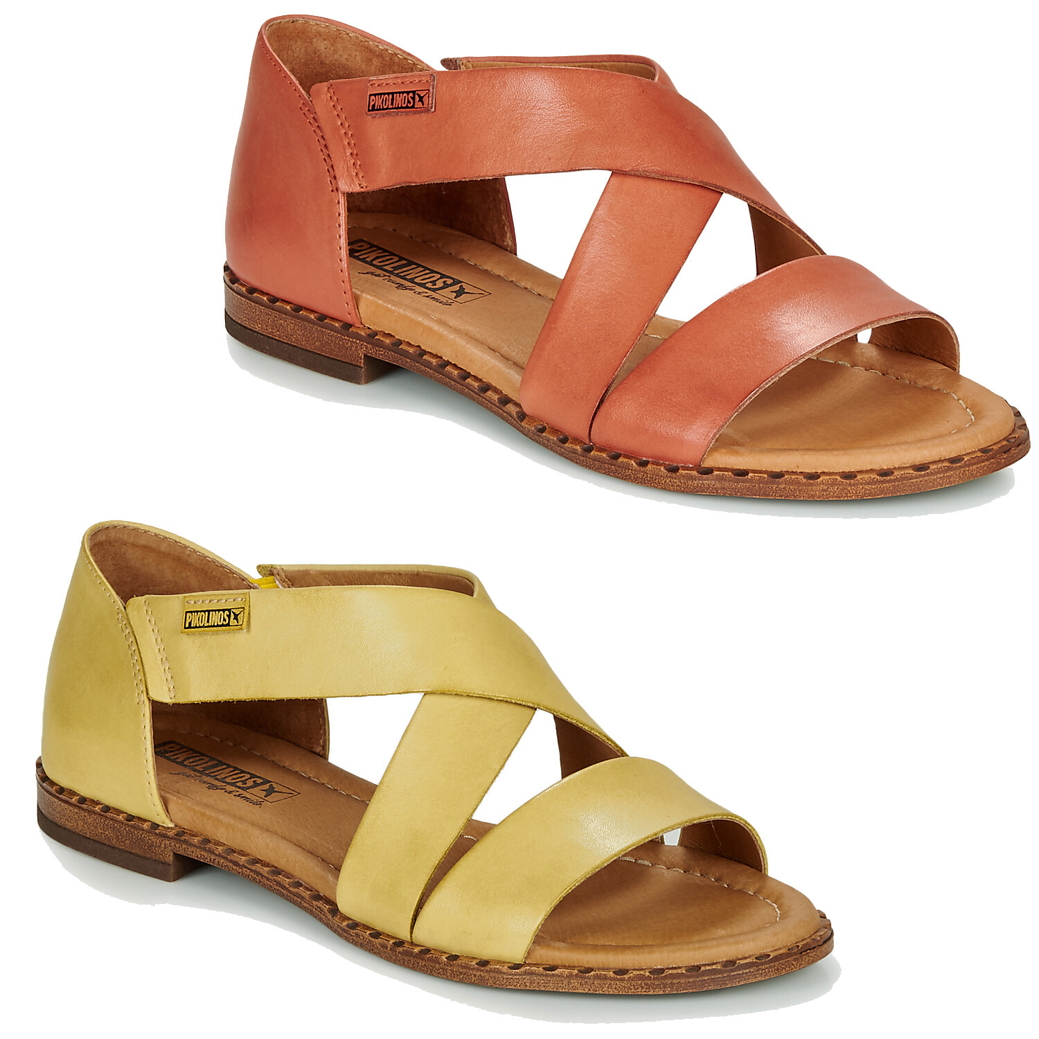 

Женские кожаные сандалии Pikolinos Algar на плоской подошве с открытым носком, НОВИНКА, Open Toe