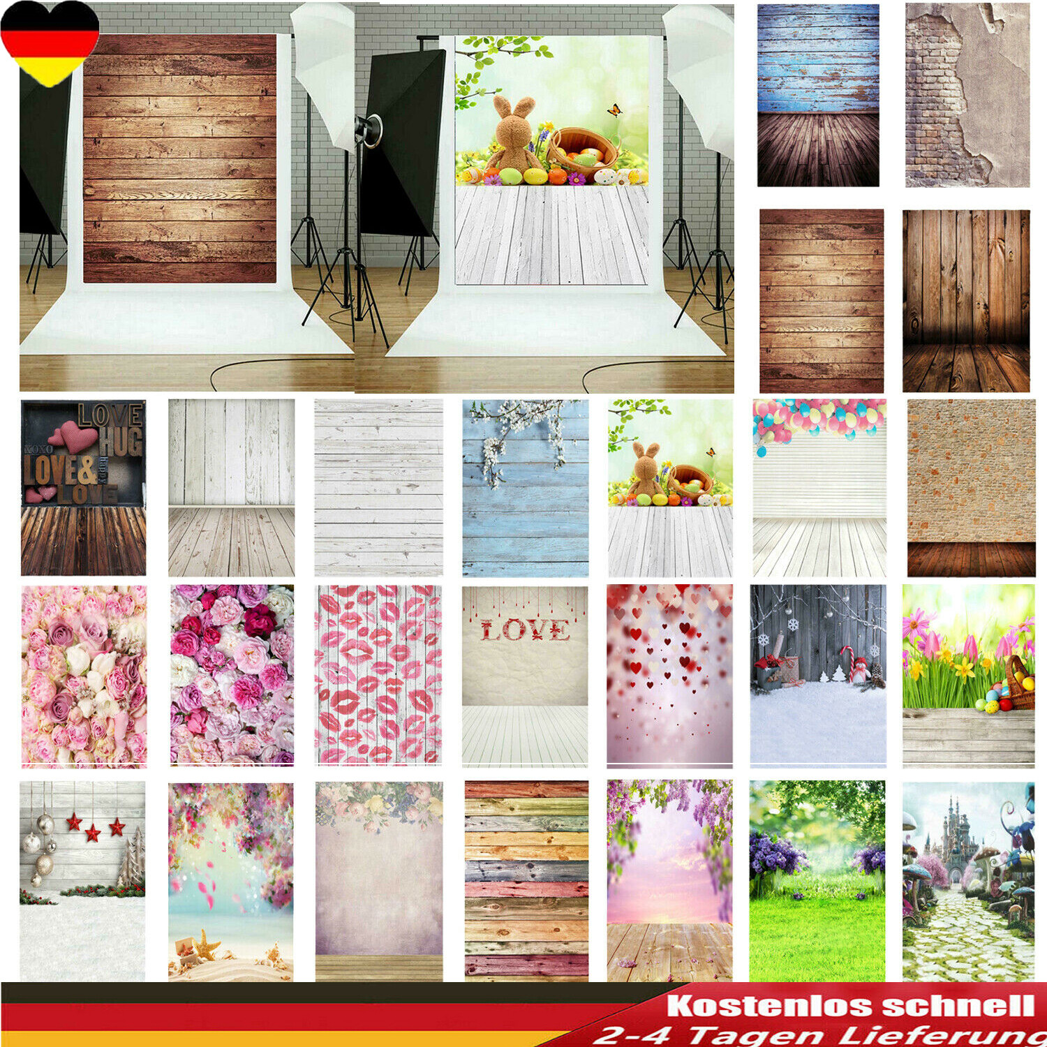 30 Arten Wand Holz Boden Studio Fotografie Hintergrund Foto Requisiten 0.9X1.5M 