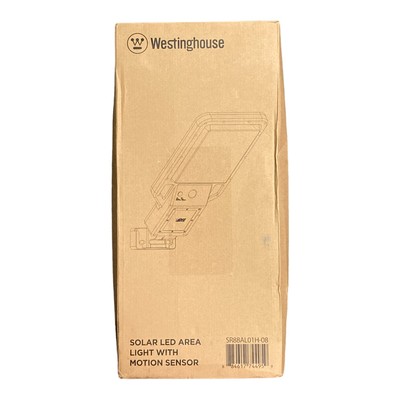 Westinghouse Solar Powered Motion-Activated Security Street Light, 4000 Lumens