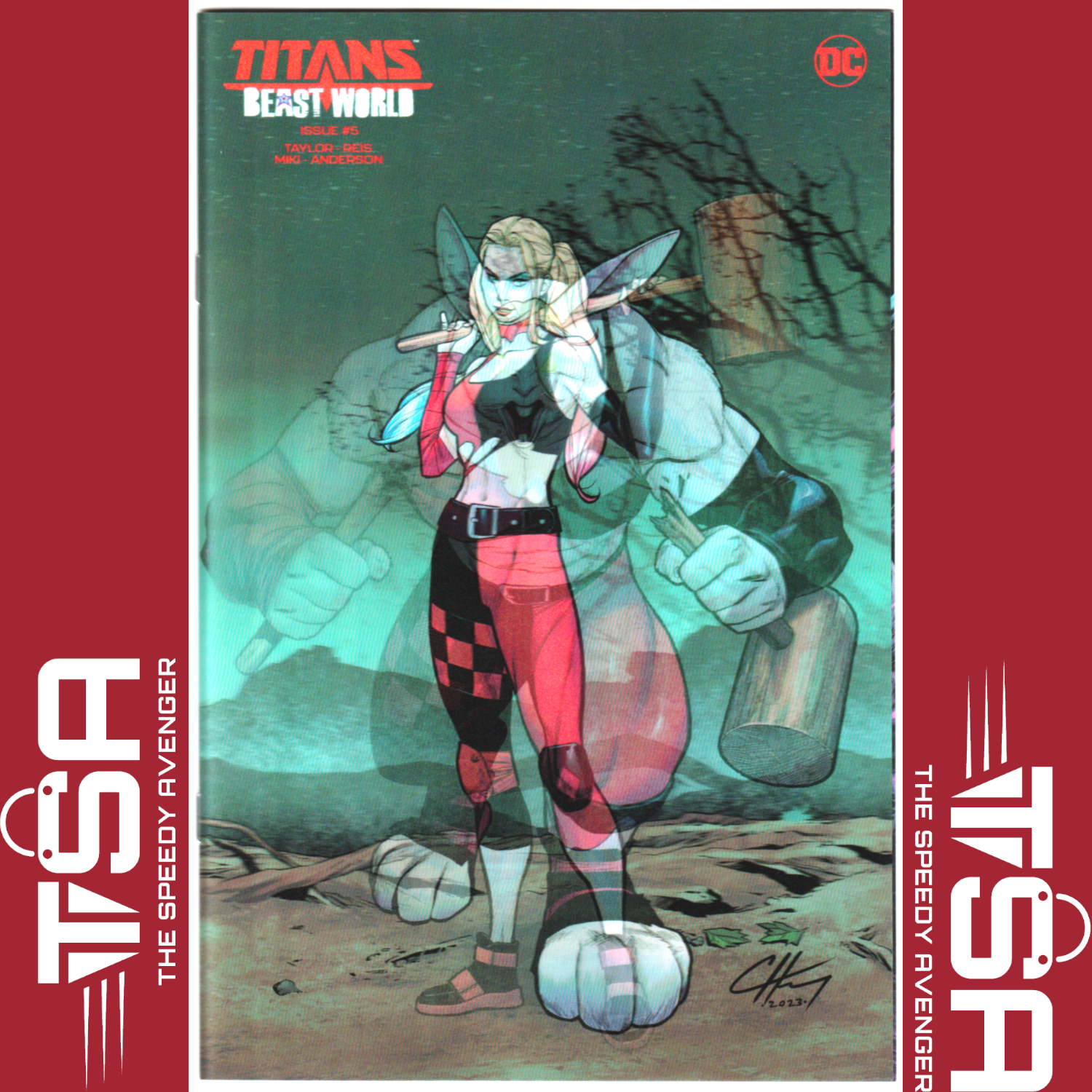 TITANS BEAST WORLD #5 Clayton Henry Lenticular Variant 2024 DC Comics