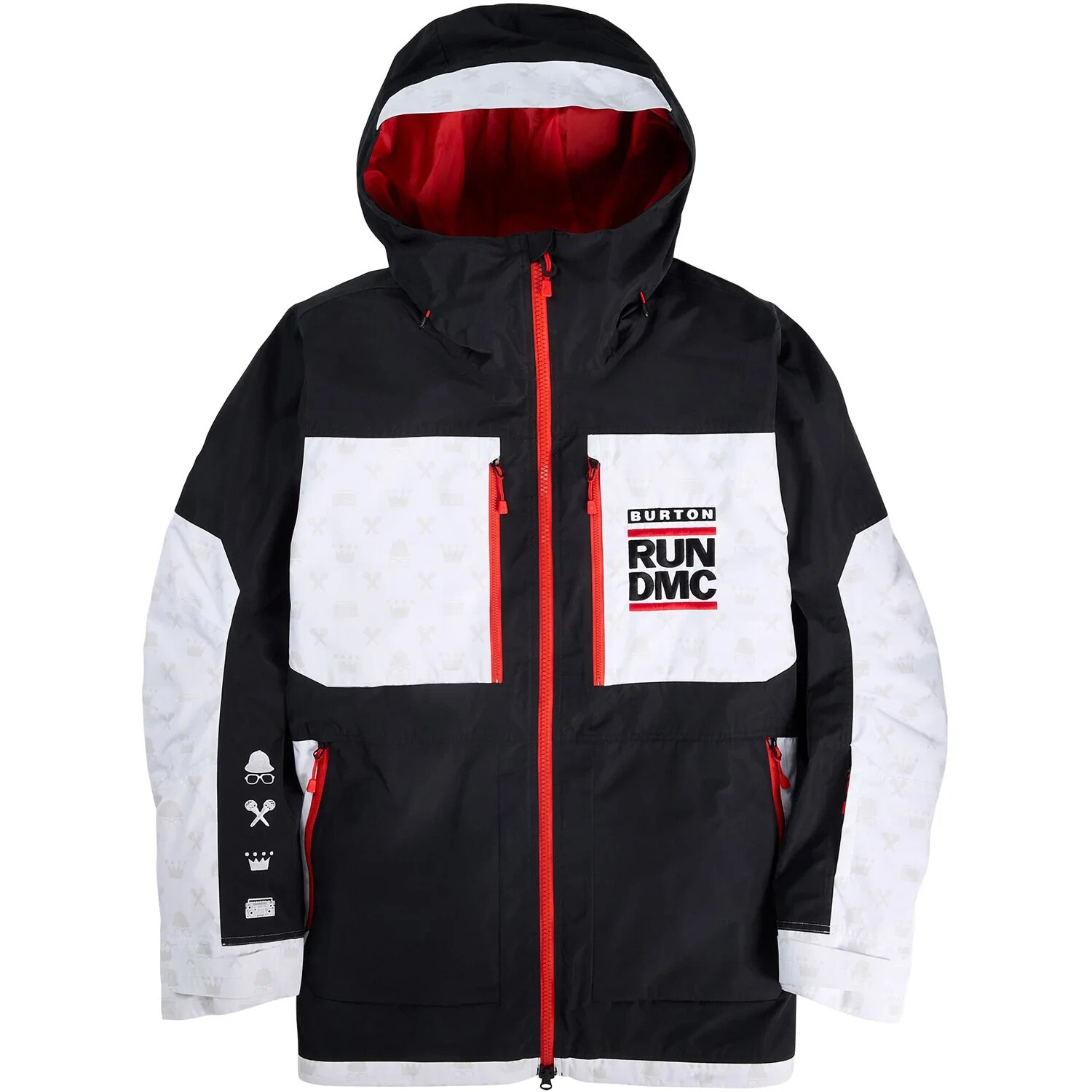 スノーボード Burton MINE77 x Run DMC JACKET Gore-tex NEW Burton Mine77 x Run DMC Puffer Jacket! M or XXL Black