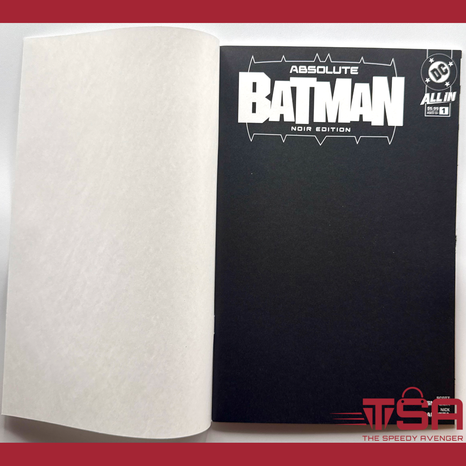 ABSOLUTE BATMAN NOIR EDITION #1 Blank Sketch Variant 2024 DC Comics Scott Snyder