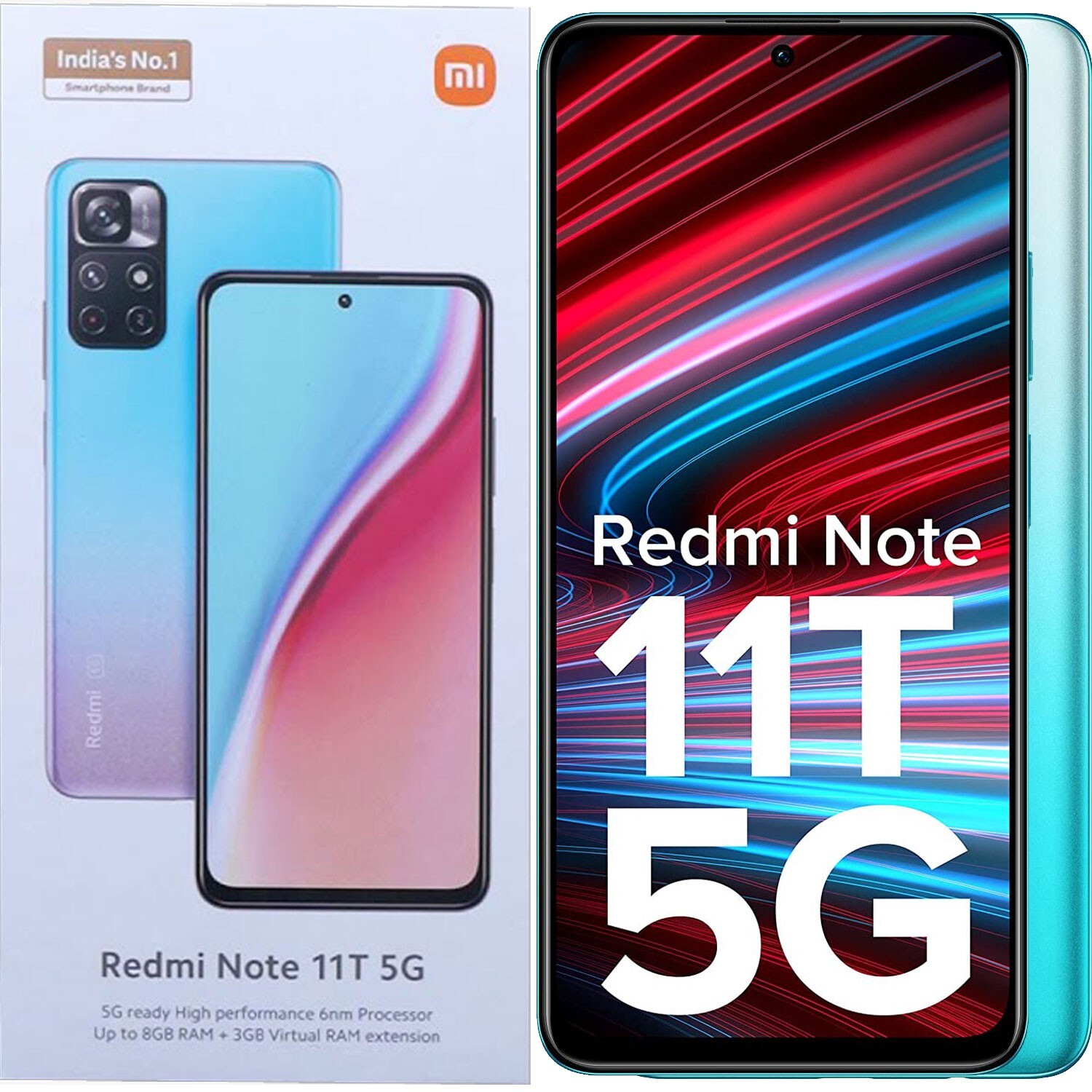 Xiaomi Redmi Note 11T 5G Aquamarine Blue 128GB + 6GB Dual