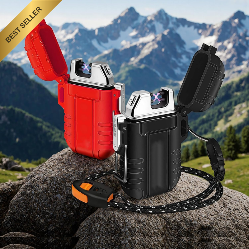 Electric Plasma Lighter, Windproof Dual Arc Lighter (2-Pack) Flameless USB Recha