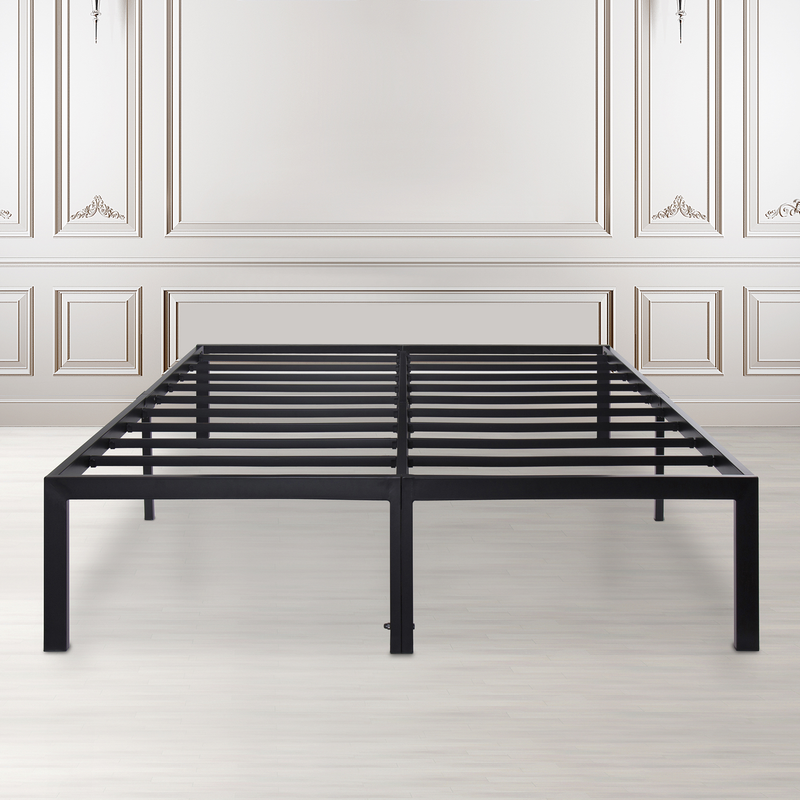 14" Heavy Duty Bed Frame Non-Slip Mattress Foundation Twin Full Queen King Size
