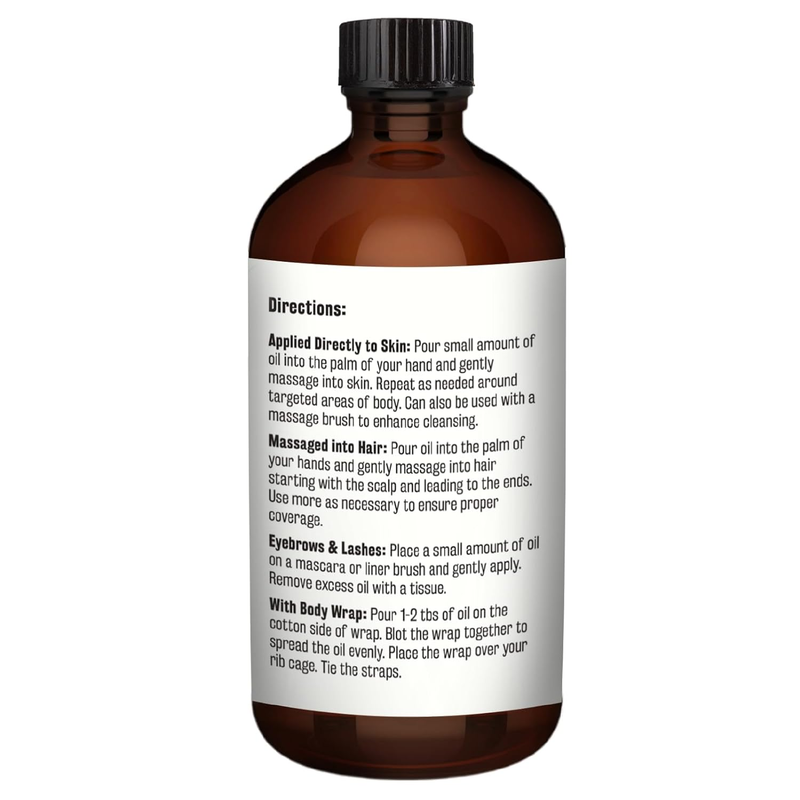 100% Pure Castor Oil 500Ml - Hexane Free Cold Pressed Castor Oil in Glass Bottle