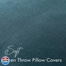 EMEMA Decorative Linen Throw Pillow Covers 20x20 Inch Navy Blue Boho Farmhouse Neutral Couch Throw Pillows for Bed Pack of 2 Accent Pillowcase Modern Sofa Cushion Livingroom Home