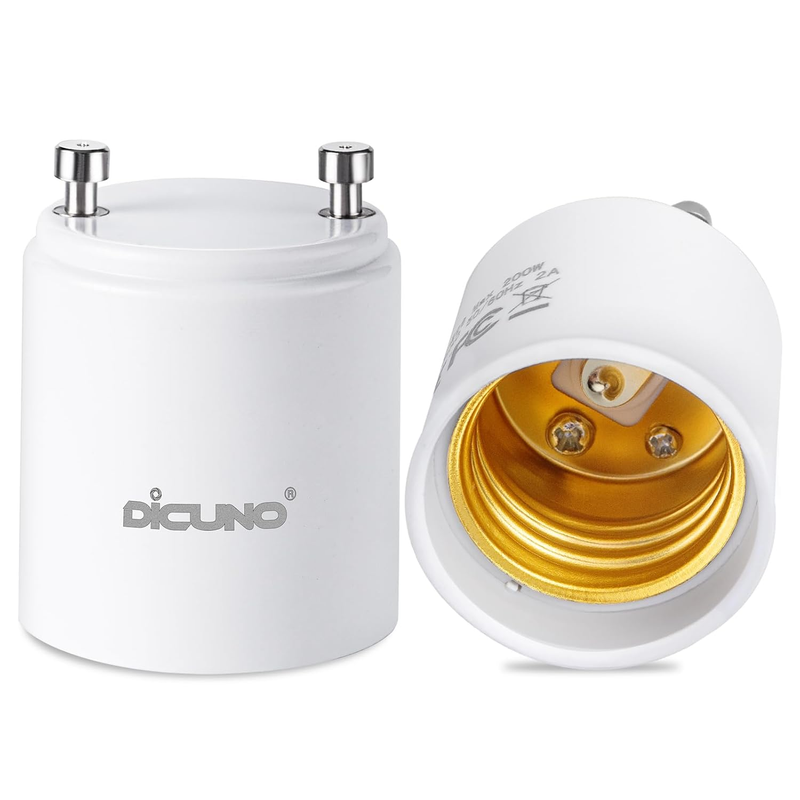 GU24 to E26 Adapter, Light Bulb Socket Adaptor, Lamp Base Converter, Maximum Wat