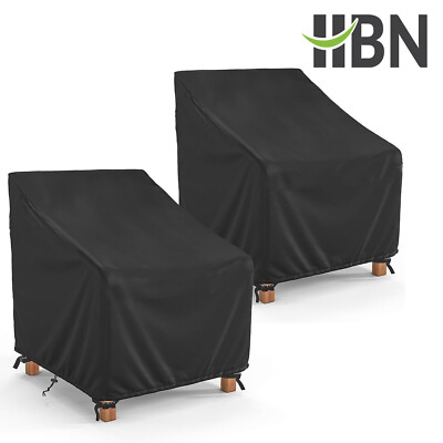 HBN 2 Pcs Outdoor Chair Covers, Lawn/Patio Furniture Covers, 33"W x 33"D x 36"H
