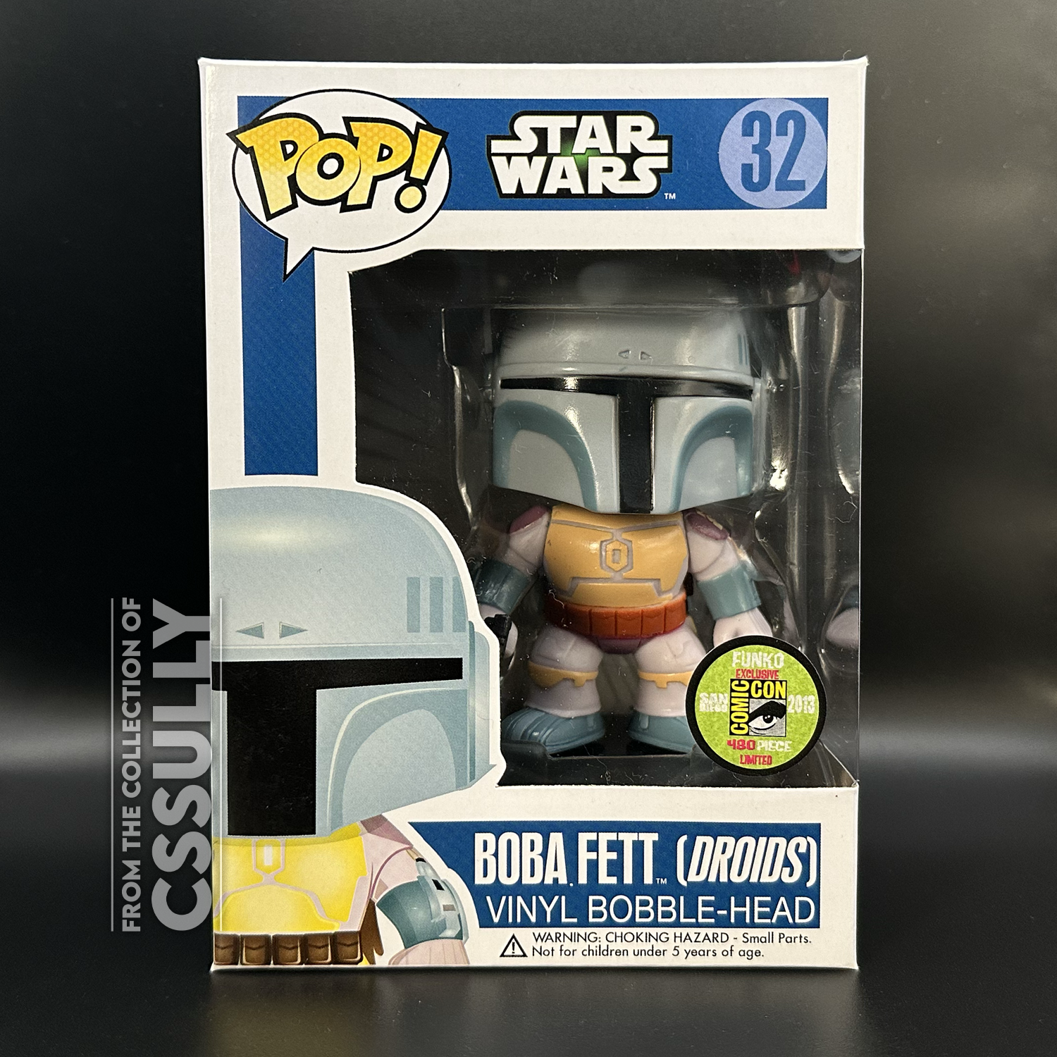 Funko pop 激レアコミコン限定 ボバフェット ファンコ ポップ Funko Pop! Boba Fett (Droids) #32 (Blue Box) SDCC 2013 LE480