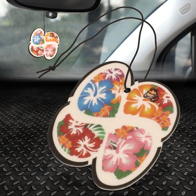 ПОДВЕСНОЙ ОСВЕЖИТЕЛЬ ВОЗДУХА TREE FORG LUCKY LEAF ALOHA SQUASH X SCENT ДЛЯ ОФИСА/ДОМА/АВТОМОБИЛЯ