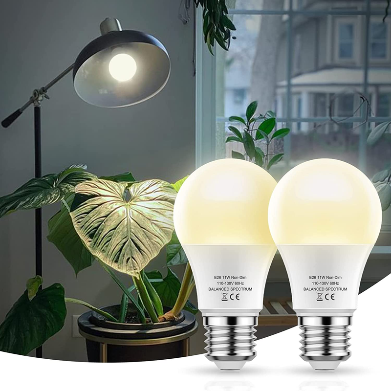 Bulbs, Led Grow Light Bulb A19, Full Spectrum Light Bulb, Gro