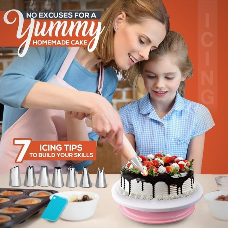 Cake Pans with Baking Supplies | 100 Pcs Springform Pan Set Includes 3 Round Non