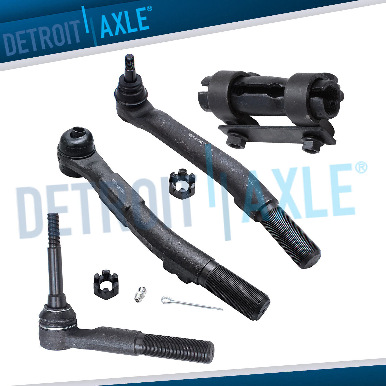 Front Outer Tie Rods Suspension Kit for Ford F-250 F-350 F-450 F-550 SD 4WD 4x4