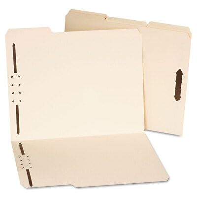 UNIVERSAL Deluxe Reinforced Top Tab Folders 2 Fasteners 1/3 Tab Letter Manila